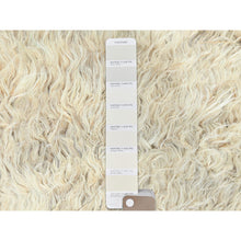 Load image into Gallery viewer, 3&#39;1&quot;x5&#39;3&quot; Beige, Shag Flokati Greek Style, Undyed Natural Wool Hand Knotted, Oriental Rug FWR495420