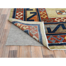 Load image into Gallery viewer, 10&#39;2&quot;x13&#39;6&quot; Light Green, Extra Soft Wool Hand Knotted, Armenian Inspired Caucasian Design 200 KPSI, Vegetable Dyes Dense Weave, Oriental Rug FWR495678