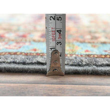 Load image into Gallery viewer, 10&#39;3&quot;x13&#39;10&quot; Stone Gray, Densely Woven Extra Soft Wool, Hand Knotted Afghan Super Kazak With Geometric Medallions, Natural Dyes, Oriental Rug FWR495888