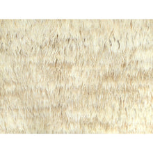 Load image into Gallery viewer, 12&#39;1&quot;x12&#39;1&quot; Beige, Shag Flokati Greek Style, Undyed Natural Wool Hand Knotted, Round Oriental Rug FWR495948