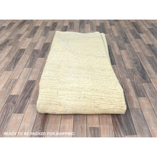 Load image into Gallery viewer, 12&#39;1&quot;x12&#39;1&quot; Beige, Shag Flokati Greek Style, Undyed Natural Wool Hand Knotted, Round Oriental Rug FWR495948