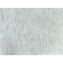 Load image into Gallery viewer, 8&#39;x9&#39;9&quot; Blueish Gray, Shag Flokati Greek Style, Undyed Natural Wool Hand Knotted, Oriental Rug FWR495960