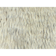 Load image into Gallery viewer, 7&#39;7&quot;x9&#39;10&quot; Gray, Undyed Natural Wool Hand Knotted, Shag Flokati Greek Style, Oriental Rug FWR495966