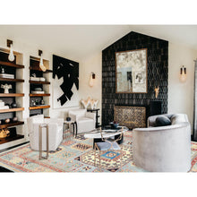 Load image into Gallery viewer, 7&#39;9&quot;x10&#39;8&quot; Ash Gray, Special Kazak With All Over Medallions Natural Dyes, 100% Wool Hand Knotted, Oriental Rug FWR496236