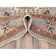 Load image into Gallery viewer, 7&#39;9&quot;x10&#39;8&quot; Ash Gray, Special Kazak With All Over Medallions Natural Dyes, 100% Wool Hand Knotted, Oriental Rug FWR496236