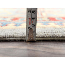 Load image into Gallery viewer, 7&#39;9&quot;x10&#39;8&quot; Ash Gray, Special Kazak With All Over Medallions Natural Dyes, 100% Wool Hand Knotted, Oriental Rug FWR496236