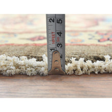 Load image into Gallery viewer, 9&#39;x9&#39; Taupe Brown, Special Kazak With All Over Pattern Natural Dyes, Organic Wool Hand Knotted, Round Oriental Rug FWR496266