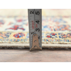 2'7"x13'6" Chamomile, Afghan Super Kazak Natural Dyes Densely Woven, Soft Wool Hand Knotted, Runner Oriental Rug FWR496326