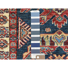 Load image into Gallery viewer, 2&#39;7&quot;x13&#39;6&quot; Space Cadet, Afghan Super Kazak Natural Dyes, Pure Wool Hand Knotted, Runner Oriental Rug FWR496350