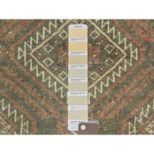 Load image into Gallery viewer, 3&#39;x5&#39;5&quot; Burnt Umber Brown, Bohemian Vintage Persian Baluch, Sheared Low, Worn Wool, Hand Knotted Oriental Rug FWR496836