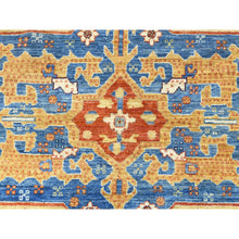 Load image into Gallery viewer, 9&#39;x11&#39;9&quot; Air Force Blue, Serapi Heriz Design 200 Kpsi, Natural Dyes Densely Woven, Soft Wool Hand Knotted, Oriental Rug FWR497280