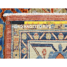 Load image into Gallery viewer, 9&#39;x11&#39;9&quot; Air Force Blue, Serapi Heriz Design 200 Kpsi, Natural Dyes Densely Woven, Soft Wool Hand Knotted, Oriental Rug FWR497280