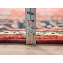 Load image into Gallery viewer, 3&#39;x4&#39;10&quot; Imperial Red, Afghan Peshawar With All Over Heriz Design, Natural Dyes, Extra Soft Wool, Hand Knotted, Oriental Rug FWR497502