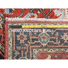 Load image into Gallery viewer, 3&#39;x4&#39;10&quot; Imperial Red, Afghan Peshawar With All Over Heriz Design, Natural Dyes, Extra Soft Wool, Hand Knotted, Oriental Rug FWR497502