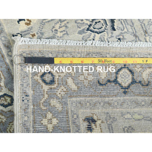 2'10"x4'10" Beige, Afghan Peshawar With All Over Heriz Design, Natural Dyes, Natural Wool, Hand Knotted, Oriental Rug FWR497508