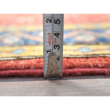 Load image into Gallery viewer, 4&#39;x5&#39;9&quot; Imperial Red, Special Kazak With Medallion Design Natural Dyes, 100% Wool Hand Knotted, Oriental Rug FWR497700