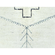 Load image into Gallery viewer, 9&#39;3&quot;x12&#39;6&quot; Ivory, Ben Ourain Moroccan Berber Influence Design, Natural Dyes, Natural Wool, Hand Knotted Oriental Rug FWR497760