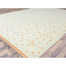 Load image into Gallery viewer, 10&#39;x14&#39;4&quot; Pearl Ivory, Ben Ourain Moroccan Berber Influence Design, Tone On Tone, Organic Wool, Hand Knotted, Oriental Rug FWR497766