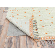 Load image into Gallery viewer, 10&#39;x14&#39;4&quot; Pearl Ivory, Ben Ourain Moroccan Berber Influence Design, Tone On Tone, Organic Wool, Hand Knotted, Oriental Rug FWR497766