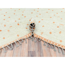 Load image into Gallery viewer, 10&#39;x14&#39;4&quot; Pearl Ivory, Ben Ourain Moroccan Berber Influence Design, Tone On Tone, Organic Wool, Hand Knotted, Oriental Rug FWR497766