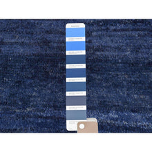 Load image into Gallery viewer, 9&#39;x12&#39;5&quot; Denim Blue, Hand Knotted Ben Ourain Moroccan Berber Influence Shilhah Design, Natural Dyes Extra Soft Wool, Oriental Rug FWR497790