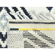 Load image into Gallery viewer, 8&#39;x10&#39;10&quot; Pearl Ivory, Ben Ourain Moroccan Berber Influence Design, Natural Dyes, Soft Wool, Hand Knotted Oriental Rug FWR497820
