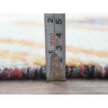 Load image into Gallery viewer, 4&#39;x6&#39;4&quot; Ivory, Moroccan Berber Influence With Geometric Medallions , Natural Dyes, Extra Soft Wool, Hand Knotted, Oriental Rug FWR497862