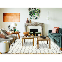 Load image into Gallery viewer, 8&#39;2&quot;x10&#39;5&quot; Ivory, Moroccan Berber Influence With Zigzag Design, Natural Dyes, Pure Wool, Hand Knotted, Oriental Rug FWR497886