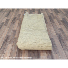 Load image into Gallery viewer, 10&#39;1&quot;x10&#39;1&quot; Bone Ivory, 100% Wool Hand Knotted, Ben Ourain Moroccan Berber Shilhah Design Natural Dyes, Round Oriental Rug FWR497916