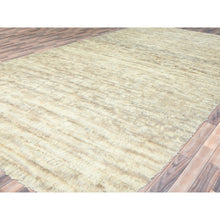 Load image into Gallery viewer, 12&#39;4&quot;x18&#39;1&quot; Ivory, Natural Dyes Pure Wool, Hand Knotted Ben Ourain Moroccan Berber Shilhah Design, Oversized Oriental Rug FWR497922