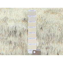 Load image into Gallery viewer, 12&#39;4&quot;x18&#39;1&quot; Ivory, Natural Dyes Pure Wool, Hand Knotted Ben Ourain Moroccan Berber Shilhah Design, Oversized Oriental Rug FWR497922