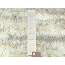 Load image into Gallery viewer, 8&#39;1&quot;x10&#39;1&quot;Pearl Ivory, Ben Ourain Moroccan Berber Shilhah Design, Natural Dyes, Soft Wool, Hand Knotted Oriental Rug FWR497928