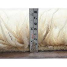 Load image into Gallery viewer, 2&#39;6&quot;x8&#39; Linen Ivory, Ben Ourain Moroccan Berber Shilhah Design, Natural Dyes, Natural Wool, Hand Knotted, Runner Oriental Rug FWR497940