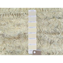 Load image into Gallery viewer, 6&#39;1&quot;x6&#39;1&quot; Bone Ivory, Ben Ourain Moroccan Berber Shilhah Design, Natural Dyes, Organic Wool, Hand Knotted, Square Oriental Rug FWR497946