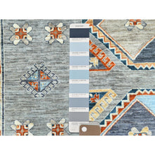 Load image into Gallery viewer, 8&#39;3&quot;x9&#39;9&quot; Cadet Gray, Armenian Inspired Caucasian Design, Soft Wool, Hand Knotted, Oriental Rug FWR4980000