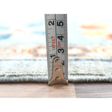 Load image into Gallery viewer, 8&#39;3&quot;x9&#39;9&quot; Cadet Gray, Armenian Inspired Caucasian Design, Soft Wool, Hand Knotted, Oriental Rug FWR4980000