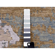 Load image into Gallery viewer, 8&#39;5&quot;x8&#39;5&quot; Gray Modern Abstract Design, Hand Knotted, Persian Knot, Natural Wool Round Oriental Rug FWR498174