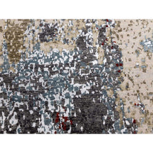 Load image into Gallery viewer, 12&#39;x15&#39;2&quot; Blue Hand Knotted, Densely Woven, Persian Knot Abstract Design All Wool, Oversized Oriental Rug FWR498216