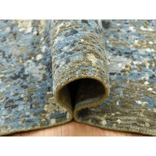 Load image into Gallery viewer, 10&#39;x14&#39;2&quot; Ash Gray, Extra Soft Wool Hand Knotted, Abstract Design, Densely Woven Persian Knot, Oriental Rug FWR498486