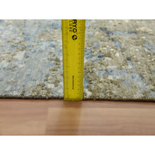 Load image into Gallery viewer, 10&#39;x14&#39;2&quot; Ash Gray, Extra Soft Wool Hand Knotted, Abstract Design, Densely Woven Persian Knot, Oriental Rug FWR498486