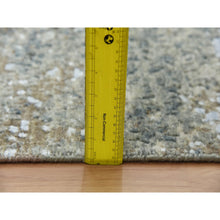 Load image into Gallery viewer, 2&#39;6&quot;x20&#39;3&quot; Ash Gray, Hand Knotted Abstract Design, Dense Weave Persian Knot, Pure Wool, Xl Runner Oriental Rug FWR498594