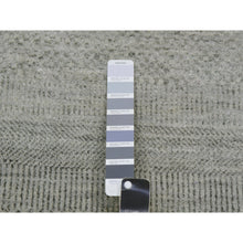 Load image into Gallery viewer, 9&#39;1&quot;x12&#39;2&quot; Koala Gray, Denser Weave, Borderless Hand Knotted Grass Design, 100% Wool, Tone on Tone, Oriental Rug FWR498600