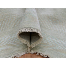 Load image into Gallery viewer, 8&#39;1&quot;x10&#39;3&quot; Bleeker Beige, Denser Weave Tone On Tone, Hand Knotted Natural Wool With Grass Design, Oriental Rug FWR498636