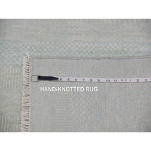 Load image into Gallery viewer, 8&#39;1&quot;x10&#39;3&quot; Bleeker Beige, Denser Weave Tone On Tone, Hand Knotted Natural Wool With Grass Design, Oriental Rug FWR498636