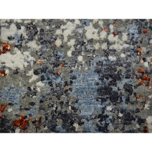 Load image into Gallery viewer, 9&#39;x11&#39;9&quot; Accessible Beige With Heron Black, Densely Woven, Hand Knotted 100% Wool, Abstract Design Oriental Rug FWR498696