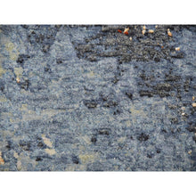 Load image into Gallery viewer, 9&#39;x12&#39;4&quot; Thundercloud Gray and Vermilion Red, Natural Wool Modern Abstract Design, Denser Weave Hand Knotted, Oriental Rug FWR498702