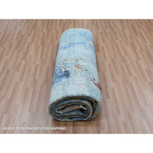 Load image into Gallery viewer, 9&#39;x12&#39;4&quot; Thundercloud Gray and Vermilion Red, Natural Wool Modern Abstract Design, Denser Weave Hand Knotted, Oriental Rug FWR498702