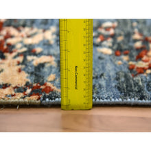 Load image into Gallery viewer, 9&#39;x12&#39;4&quot; Thundercloud Gray and Vermilion Red, Natural Wool Modern Abstract Design, Denser Weave Hand Knotted, Oriental Rug FWR498702