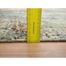Load image into Gallery viewer, 8&#39;x10&#39;2&quot; Artichoke Green, Abstract With Galaxy Design, Persian Knot, Pure Wool, Hand Knotted, Densely Woven, Oriental Rug FWR498780