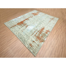 Load image into Gallery viewer, 8&#39;1&quot;x10&#39;3&quot; Rust Red With Beige, Abstract With Galaxy Design, Persian Knot, 100% Wool, Hand Knotted, Densely Woven, Oriental Rug FWR498834